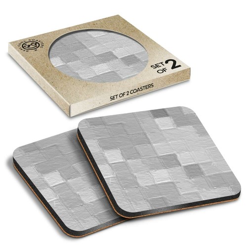 Boxed square coasters bw - 2,