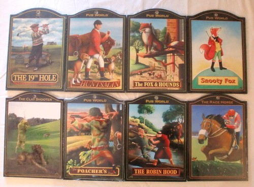 Pub world collectable signs - pub,
