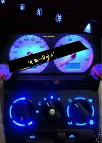 Blue led speedometer interior - blue, speedometer+interior
