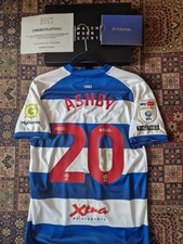 Qpr Queens Park Rangers 2024/25 Home Match Worn Unwashed Signed EFL Shirt COA
