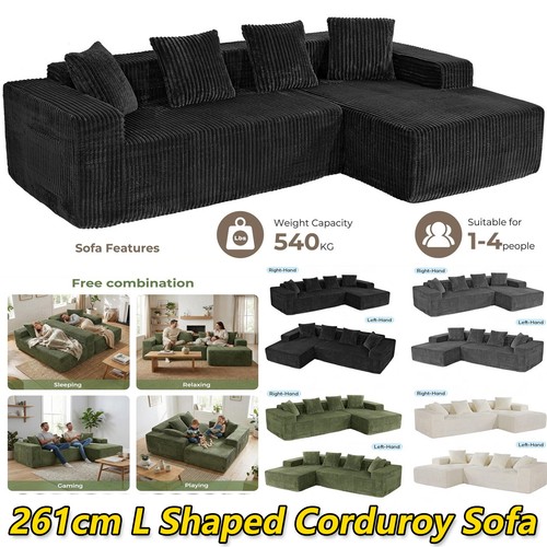 Shaped corner sofa with - sofa,