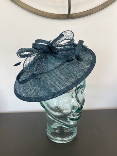 Teal fascinator new - teal,