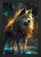 Alaskan Malamute Dog Framed
