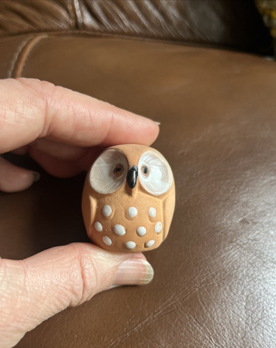 Vintage terracotta owl - vintage,