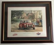 Second Mini Monte-Tony Smith.Mini Cooper Limited Edition 233/495 Framed (74x64cm