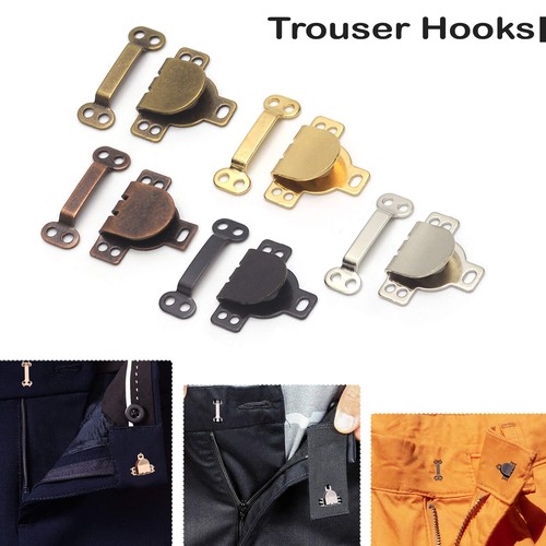 Trouser skirt hook and bar - and, sew