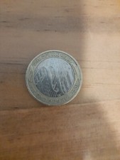 RARE 2 pound Coin DNA Double Helix 1953 - 2003.  Engraving Error Letter U