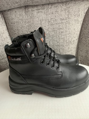 Black leather toe - leather, cap