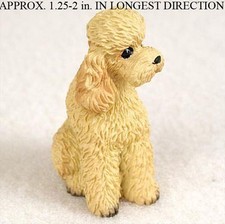 Poodle Mini Figurine Apricot Sport Cut