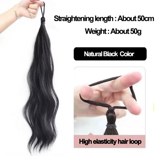 Natural wavy hair extensions - wavy,