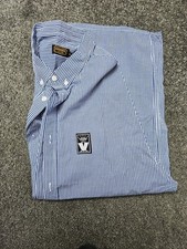 Aertex Short Sleeve Blue Check Shirt Xl