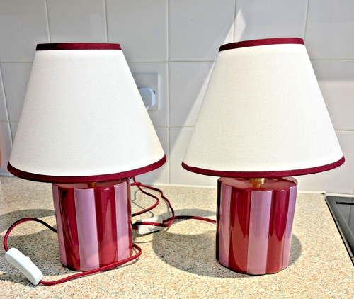 Lola table lamps x2 - m&s,