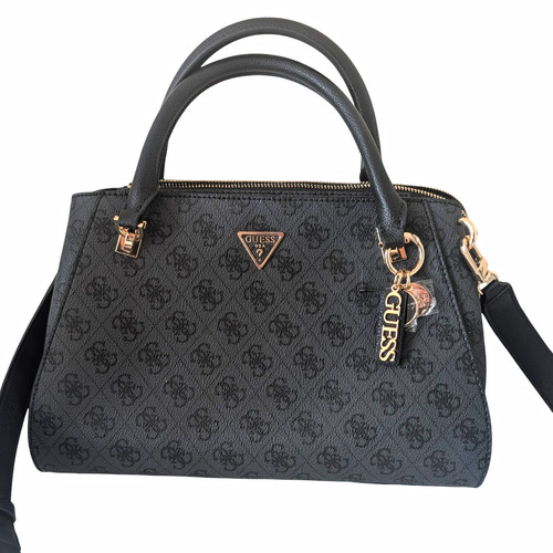 Guess black logo satchel - guess,