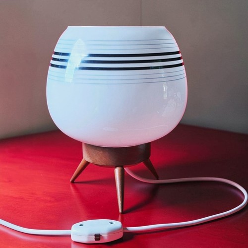 Vintage wood desk lamp mid - lamp,