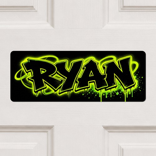 Personalised neon graffiti - neon,