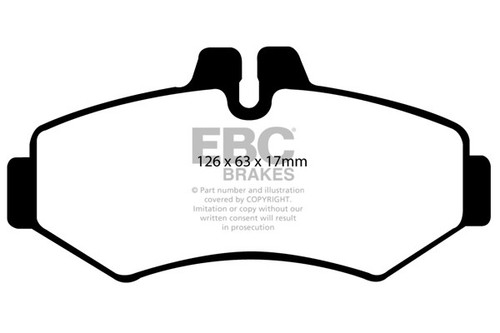 Ebc ultimax rear brake pads - rear,