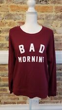 Bershka Burgundy Ladies Jumper Size L