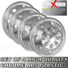 Ford Transit Mk6 & Mk7 Van 15" Wheel Trims X 4 Chrome Deep Dish Hub Caps Trim X4