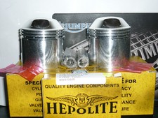 FREE UK POSTAGE TRIUMPH BONNEVILLE T120 TR6 650CC HEPOLITE  PISTON SET +040"