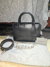 Modalu  Erin Mini Black Leather Tote Bag  with Dustbag