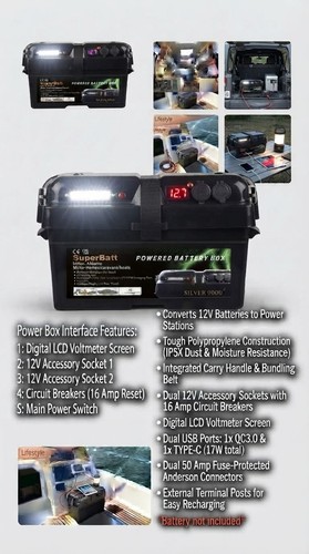 Superbatt 12v aux battery box - 12v,