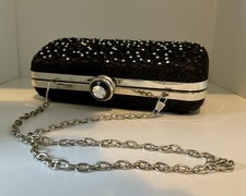 DRESS HAND BAG WITH SILVER METAL STRAP FROM T K MAX NEW & UNUSED.3,DAY DISPATCH.