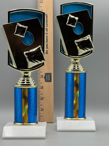 Custom cornhole trophy - cornhole, set