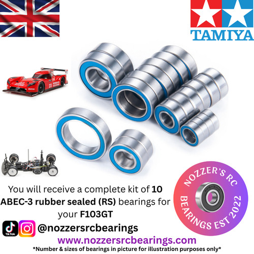 Tamiya f103gt complete bearing - tamiya,