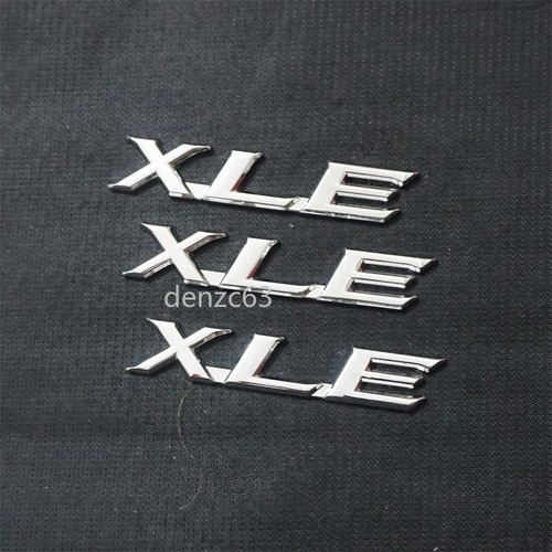 Silver xle chrome metal - 3x,