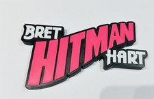 Decorative Bret Hitman Hart Wording Logo  Room Sign Display Wrestling wwf wwe 