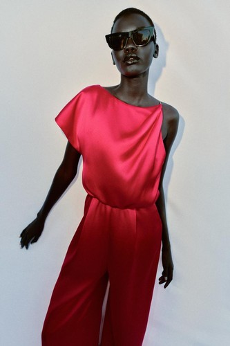 Zara red satin - zara,