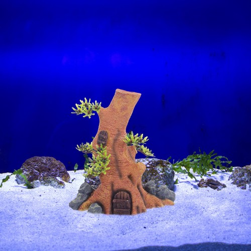 Home aquarium stump landscape - stump,