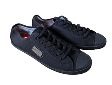 Firetrap Mens Trainers Firetrap Canvas Plimsolls Pumps Black UK 9 EU 43