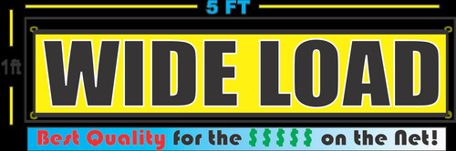 Wide load 1x5 banners - wide,