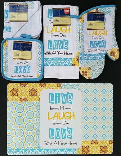Kitchen linen placemats - linen, live