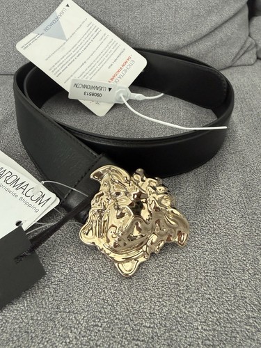 Versace medusa leather belt - medusa,