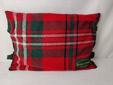 Scotts Of Stow Kneeling Pad Cushion British Made 100% Wool Red Green Tartan