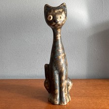 Vintage Pottery Long Neck Cat