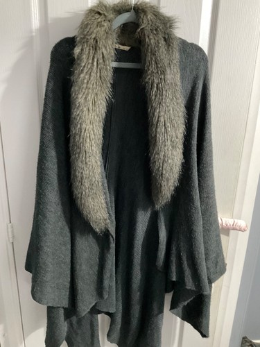Grey faux fur - grey, trim