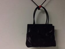 Vintage HOBBs black leather small medium  shoulder bag