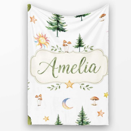 Soft fleece blanket watercolor - soft,
