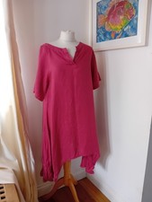 Shepards linen tunic dress dip
