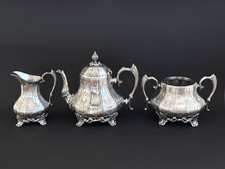 3-Piece Vintage Silver Plated Tea Set - Phillip Ashberry & Sons
