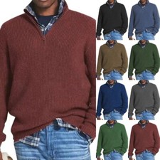 Mens Ribbed Jumper Sweater