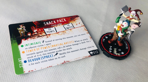 Horrorclix snack pack clowns - pack,