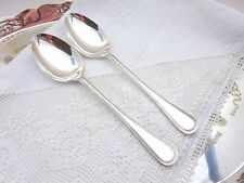 George Butler Kitemark BEAD PATTERN Pair of Serving Spoons Quality Silver Plate