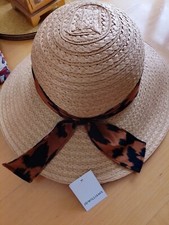 Womens Leopard Print Fedora Hat