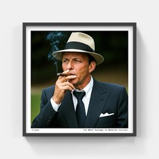 Frank Sinatra Framed Colorized