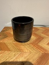 Ceramic black Plant Pot Home Decor mini succulent size