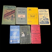 Antique Vintage Cycling Maps of England Devon Birmingham London Bacon’s Maps